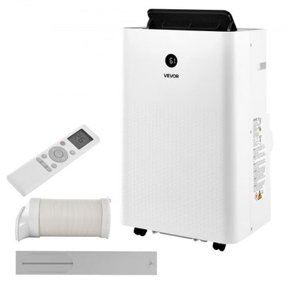 VEVOR Portable Air Conditioner, 12000 BTU ASHRAE (8150 BTU SACC) 4-in-1 Standing Cooling Ac Unit, LED Touch Panel & Remote Control, 24h Timer, Cooling, Dehumidifier, Fan, Sleep Mode for Room Indoor - BXSKDMZKDL12GNWLC001V1 - view 2
