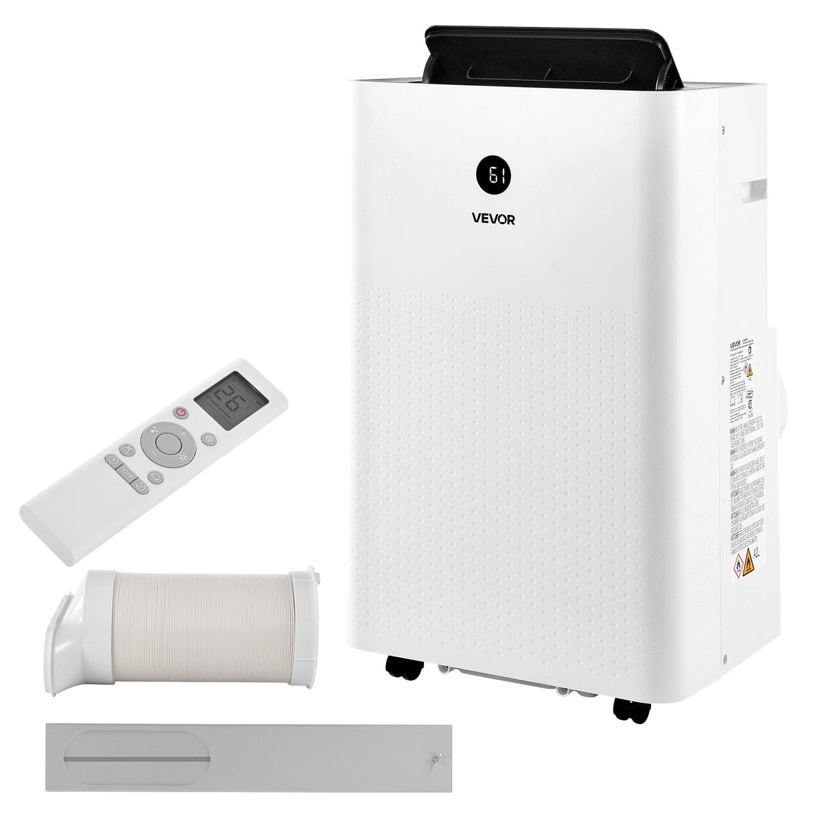 VEVOR Portable Air Conditioner, 14000 BTU ASHRAE (9800 BTU SACC) 4-in-1 Standing Cooling Ac Unit, LED Touch Panel & Remote Control, 24h Timer, Cooling, Dehumidifier, Fan, Sleep Mode for Room Indoor - BXSKDMZKDL14QGU92001V1 - view 1