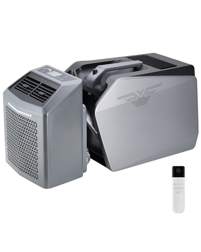 VEVOR Portable Air Conditioner, 5000 BTU 3-Speed Air Conditioning Unit with 24H Timer, Air Portable AC Adjustable from 16-32℃, Compatible with AC/DC for Outdoor Tent Camping, RVs or Home Use, Grey - BXSLYKD6200BZ1KBBV1 - view 1