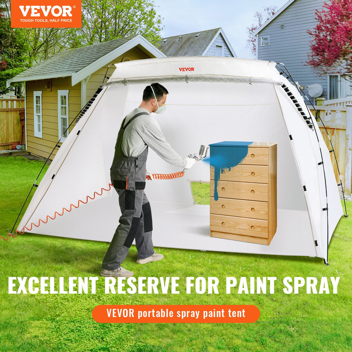 VEVOR Portable Paint Tent - Select Your Configuration - BXSP1208472IN2YDOV0 - view 2