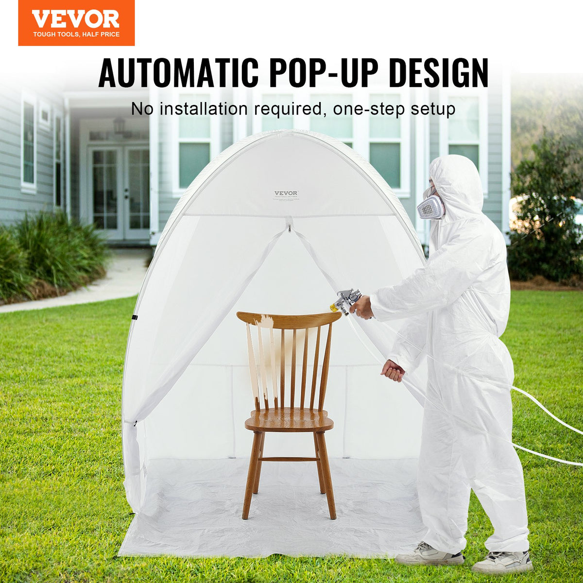 VEVOR Portable Paint Tent - Select Your Configuration - BXSPQ606070INA0UEV0 - view 2