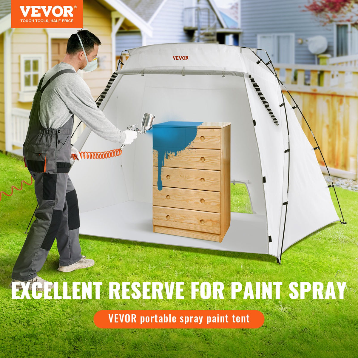 VEVOR Portable Paint Tent - Select Your Configuration - BXSPQ906262INUCO9V0 - view 2