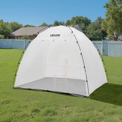 VEVOR Portable Paint Booth Tent, 91.7 x 67.7 x 74.8 inch Painting Tent Station, Spray Shelter with Built-in Floor & Mesh Screen, Large Space, Oxford Spray Painting Tents for Cupboard, Chairs, Tables - BXSPQZPBSZCG0MDW9001V0 - view 9