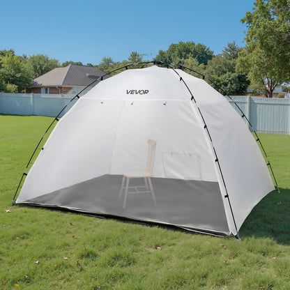 VEVOR Portable Paint Booth Tent, 115.35 x 90.55 x 74 inch Painting Tent Station, Spray Shelter with Built-in Floor & Mesh Screen, Large Space, Oxford Spray Painting Tents for Cupboard, Chairs, Tables - BXSPQZPBSZCGRWORQ001V0 - view 9