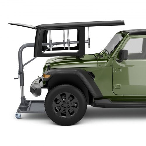 VEVOR Hard Top Remover Lift, 220 lbs, Jeep Hardtop Removal and Storage System, Quick & Easy One-Person Operation, Adjustable Height, for Jeep Wrangler YJ, TJ, JK, JL, 4XE, Ford Bronco 4 Door & 6 Gen+ - BXSYDCXXTBKZ7QN0D001V0 - view 2