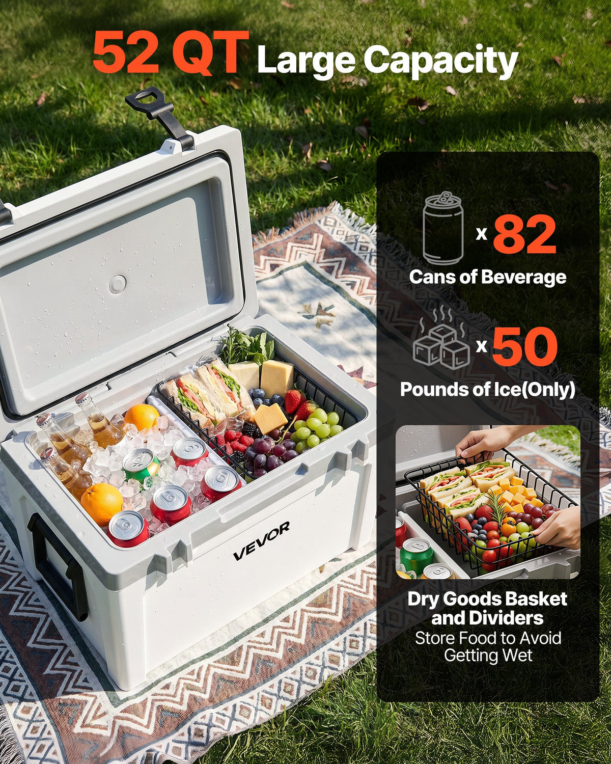 VEVOR Portable Wheeled Cooler - Select Your Configuration - BXSYLQQZS55QTAYNBV0 - view 3