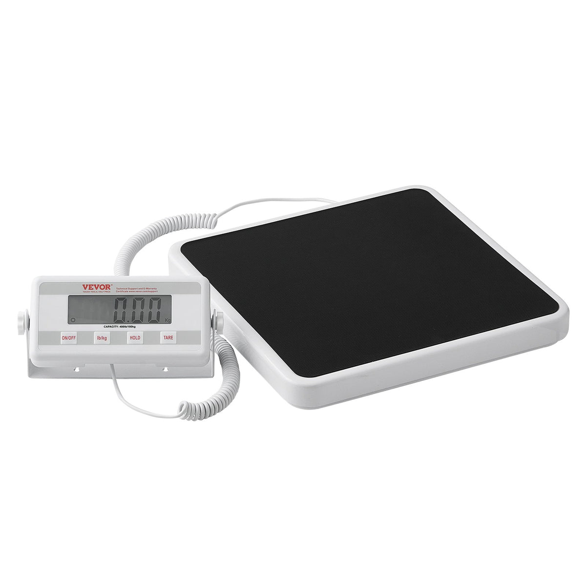 VEVOR Portable Medical Scale, Professional Digital Physician Scale for Weighing - with Anti-Slip Mat, 2 Units (kg/lb), Hold & Tare Function, 400LBS Capacity Physician Wight Scale for Gym Home Hospital - BXSYSCBSG400MRDEEV5 - view 1