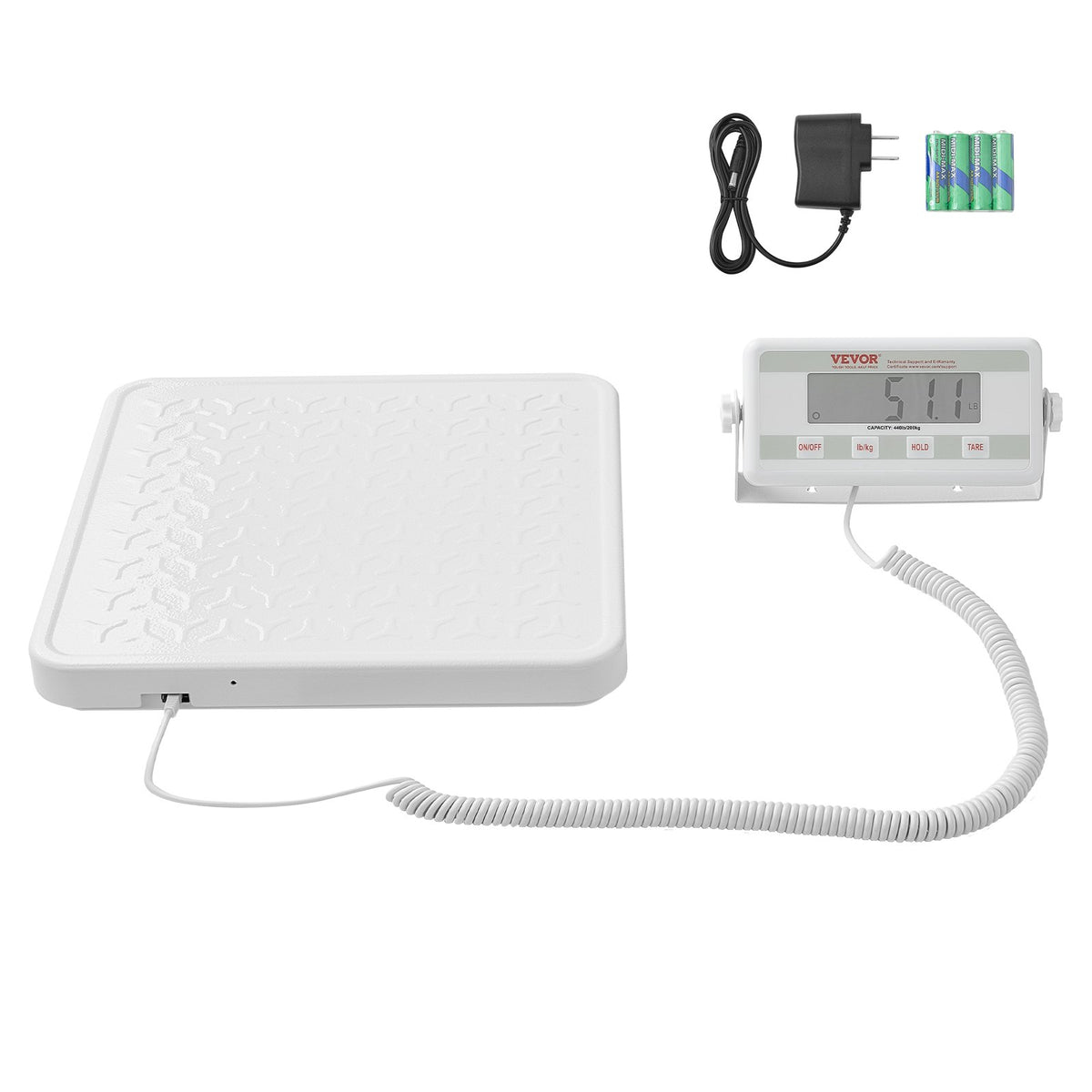 VEVOR Portable Medical Scale, Professional Digital Physician Scale for Weighing - with Anti-slip Platform, 2 Units, Hold & Tare Function, 440LBS Capacity Physician Weight Scale for Gyms Homes Hospital - BXSYSCBSG440FYILKV5 - view 10