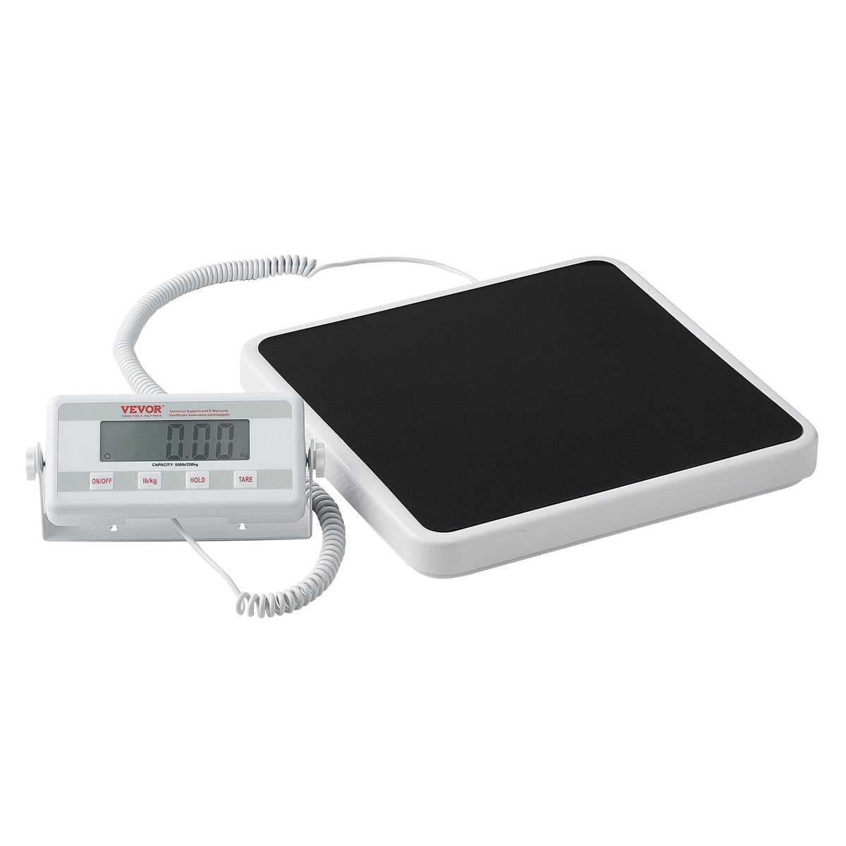 VEVOR Portable Medical Scale, Professional Digital Physician Scale for Weighing - with Anti-Slip Mat, 2 Units (kg/lb), Hold & Tare Function, 550LBS Capacity Physician Wight Scale for Gym Home Hospital - BXSYSCBSG550RRCT8V5 - view 1