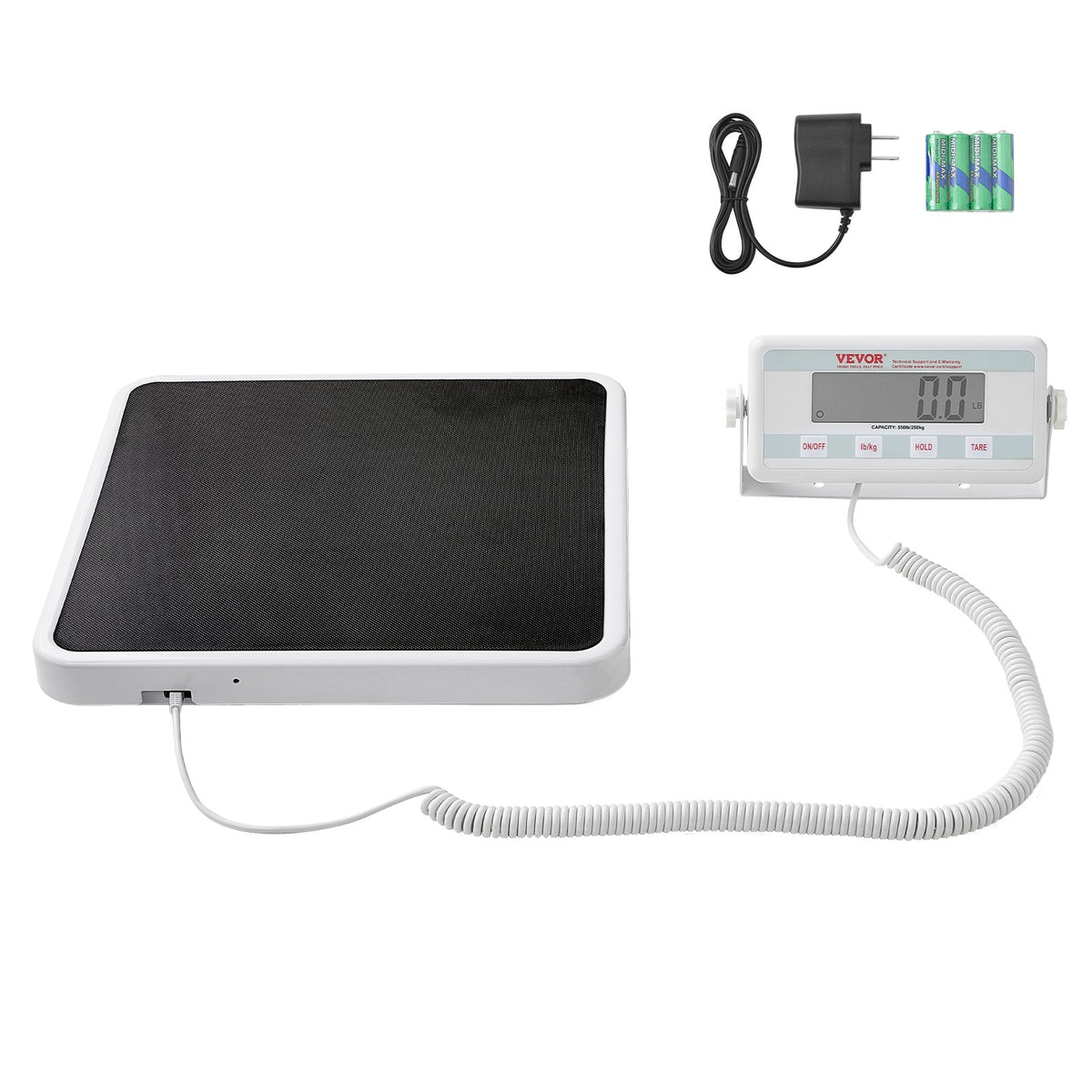 VEVOR Portable Medical Scale, Professional Digital Physician Scale for Weighing - with Anti-Slip Mat, 2 Units (kg/lb), Hold & Tare Function, 550LBS Capacity Physician Wight Scale for Gym Home Hospital - BXSYSCBSG550RRCT8V5 - view 10