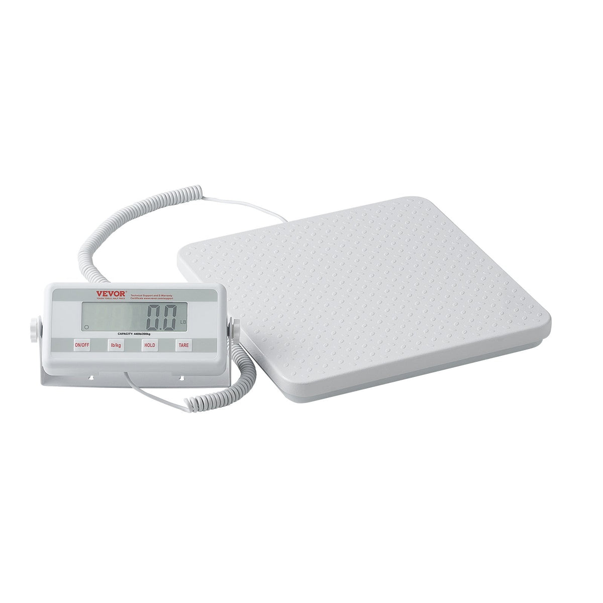 VEVOR Portable Medical Scale, Professional Physician Scale for Weighing - with Anti-slip Platform, 2 Units, Hold & Tare Function, Digital Physician Weight Scale for Gym Home Hospital, 440LBS Capacity - BXSYSCBSLHJ4NX1Y9V5 - view 1