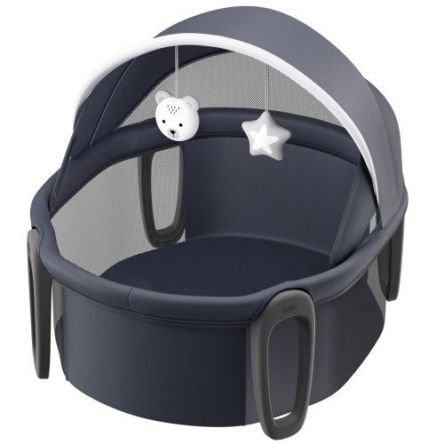 VEVOR Portable Baby Bassinet, On-The-Go Baby Dome with Canopy & Developmental Toys, Quick-Folding Travel Crib, Lightweight Baby Cradle Infant Bed for Indoors/Outdoors, Suitable for 0-6 Months Newborns - BXSYXC3230INXP1A6V0 - view 2