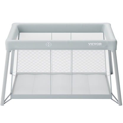 VEVOR Baby Travel Crib and Play Yard, Folding Baby Playpen with Soft Mattress Pad, Portable Toddlers Crib with Breathable Mesh and Travel Bag, Indoor/Outdoor Kid Activity Center for 0-36 Months Babies - BXSYXC4424INLEQTHV0 - view 10