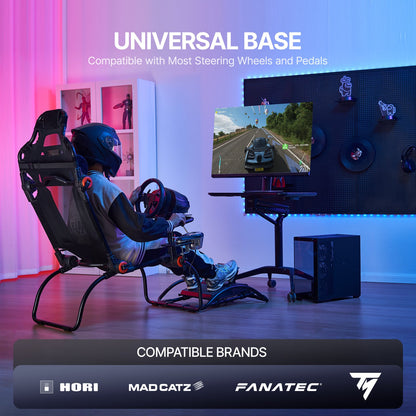 VEVOR Racing Wheel Stand Foldable For Logitech G923/G920/G29, Steering Wheel Stand & Foot Pedal Angle Adjustable,Portable Steel Driving Simulator Cockpit-Thrustmaster T248P, GT/Formula Mode Large Size - BXSZCDHKZDXKQ29WWV0 - view 3