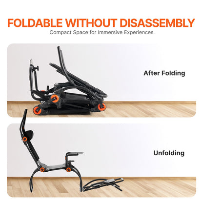 VEVOR Racing Wheel Stand Foldable For Logitech G923/G920/G29, Steering Wheel Stand & Foot Pedal Angle Adjustable,Portable Steel Driving Simulator Cockpit-Thrustmaster T248P, GT/Formula Mode Large Size - BXSZCDHKZDXKQ29WWV0 - view 7