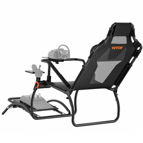 VEVOR Racing Wheel Stand Foldable For Logitech G923/G920/G29, Steering Wheel Stand & Foot Pedal Angle Adjustable,Portable Steel Driving Simulator Cockpit-Thrustmaster T248P, Fanatec, Hori, Compact - BXSZCXHKZDXK1980IV0 - view 2