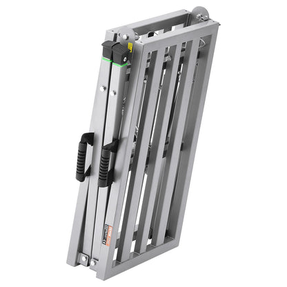 VEVOR Work Platform, 4 Gear Adjustable Height, Folding Alloy Steel Step Ladder, Portable Scaffolding Platform, 800 lb Load Capacity, Non-Slip Rubber Feet, Drywall Painting Stool, Cleaning & Washing - BXSZDJSJZJ70P2WE1V0 - view 10