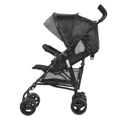 VEVOR Lightweight Stroller, Compact Easy Fold MultiPosition Recline Canopy Backrest, Carbon Steel Frame, Large Storage Basket,Cup Holder, Umbrella Toddler Baby Stroller for Travel, Dark Gray/Black - BXYETCSHHSMB4V4YKV0 - view 10