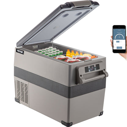 VEVOR 45L Portable Car Refrigerator Freezer, 12/24V DC & AC - view 1