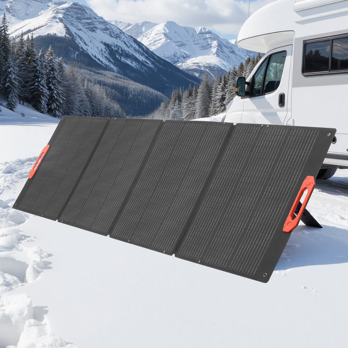 VEVOR 300W Foldable Monocrystalline Solar Panel, 23% High-Efficiency Portable Mono Solar Panel Charger with MC4 Output & 10-in-1 DC Adapters, IP67 Waterproof for Power Stations, Camping, Hiking Trips - BXZDTYNB1300K0NL5001V1 - view 9
