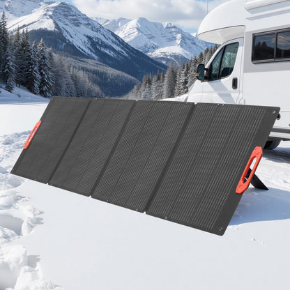 VEVOR 300W Foldable Monocrystalline Solar Panel, 23% High-Efficiency Portable Mono Solar Panel Charger with MC4 Output & 10-in-1 DC Adapters, IP67 Waterproof for Power Stations, Camping, Hiking Trips - BXZDTYNB1300K0NL5001V1 - view 9