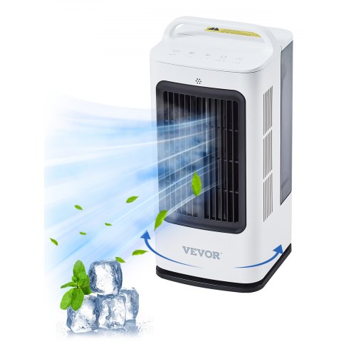 VEVOR Portable Air Conditioner, 4-in-1 Evaporative Air Cooler, 3-Speed Mini Air Conditioner with 0-7H Smart Timer, 1700ml Water Tank, 7-Color Light, Personal Mini Desk AC Fan for Bedroom Office Room - BXZFLQQBXSBKMVI0LV1 - view 2