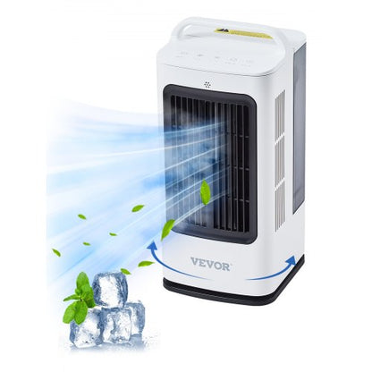 VEVOR Portable Air Conditioner, 4-in-1 Evaporative Air Cooler, 3-Speed Mini Air Conditioner with 0-7H Smart Timer, 1700ml Water Tank, 7-Color Light, Personal Mini Desk AC Fan for Bedroom Office Room - BXZFLQQBXSBKMVI0LV1 - view 2