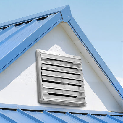 VEVOR 36 inch Shutter Exhaust Fan, Wall Mounted Attic Vent Fan with 11000 CFM Airflow, AC Motor, Heavy-duty Steel Construction, Low Noise for Shed, Garage, Greenhouse Ventilation Cooling, Silver - BYCSPQSACDJ3SBIDR001V1 - view 9