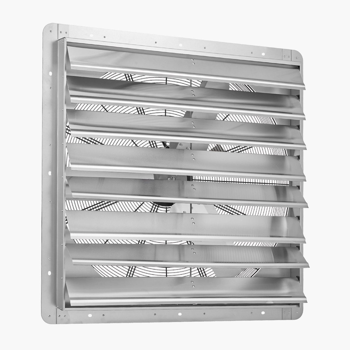 VEVOR 36 inch Shutter Exhaust Fan, Wall Mounted Attic Vent Fan with 11000 CFM Airflow, AC Motor, Heavy-duty Steel Construction, Low Noise for Shed, Garage, Greenhouse Ventilation Cooling, Silver - BYCSPQSACDJ3SBIDR001V1 - view 10