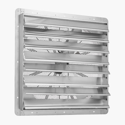 VEVOR 36 inch Shutter Exhaust Fan, Wall Mounted Attic Vent Fan with 11000 CFM Airflow, AC Motor, Heavy-duty Steel Construction, Low Noise for Shed, Garage, Greenhouse Ventilation Cooling, Silver - BYCSPQSACDJ3SBIDR001V1 - view 10