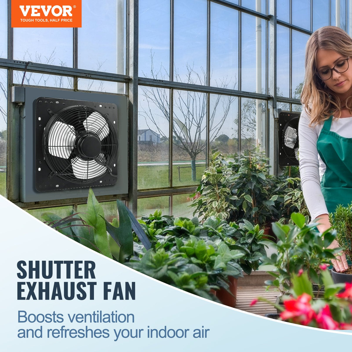 VEVOR Shutter Mounted Exhaust Fan - Select Your Configuration - BYCSPQSDJEC12J2DNV1 - view 2