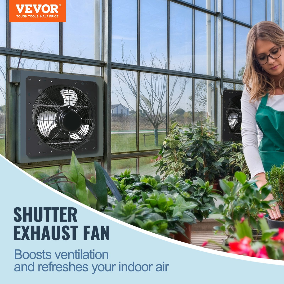 VEVOR Shutter Mounted Exhaust Fan - Select Your Configuration - BYCSPQSDJEC14Y5NAV1 - view 2