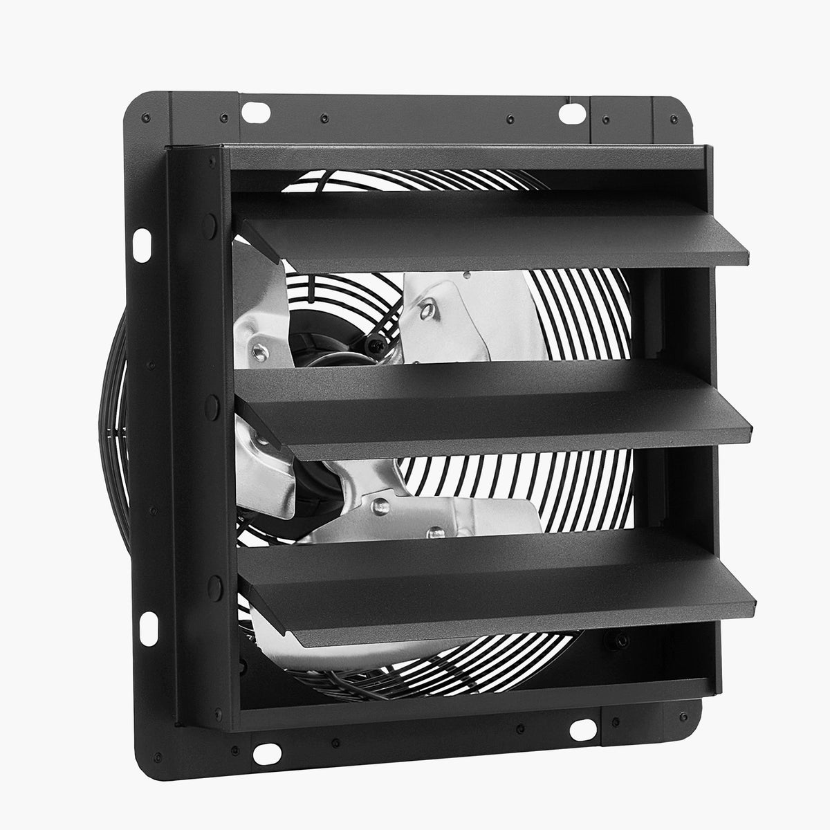 VEVOR 12 inch Shutter Exhaust Fan, Wall Mounted Attic Vent Fan with Smart Programming Variable Speed Temperature Control, 1500 CFM,EC Motor,Timer, for Shed,Garage,Greenhouse Ventilation Cooling,Black - BYCSPQSECDJKCHS8Y001V1 - view 10