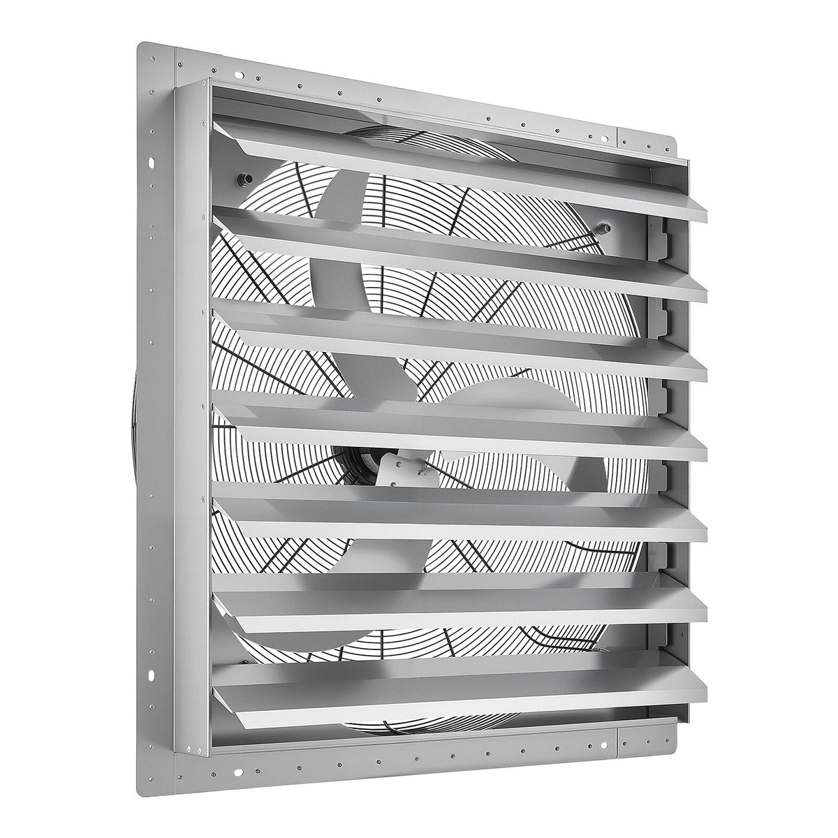 VEVOR 36 Inch Shutter Exhaust Fan Wall Mounted Automatic Louvers Silver, Sturdy Steel Housing, Low Noise, AC Motor, 9761 CFM Ventilation and Cooling for Attic, Garage, Barn, Greenhouse, Workshop - BYCSPQSMZKAC0E5CI001V1 - view 10