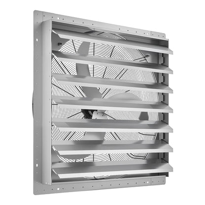 VEVOR 36 Inch Shutter Exhaust Fan Wall Mounted Automatic Louvers Silver, Sturdy Steel Housing, Low Noise, AC Motor, 9761 CFM Ventilation and Cooling for Attic, Garage, Barn, Greenhouse, Workshop - BYCSPQSMZKAC0E5CI001V1 - view 10