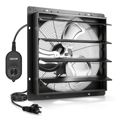 VEVOR 20 in Shutter Exhaust Fan Wall-Mount Automatic Louvers Variable Speed, Sturdy Steel Housing, Low Noise, AC Motor, 4499 CFM Ventilation and Cooling for Attic, Garage, Barn, Greenhouse, Workshop - BYCSPQSMZKAC17C3R001V1 - view 1