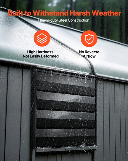 VEVOR 20 in Shutter Exhaust Fan Wall-Mount Automatic Louvers Variable Speed, Sturdy Steel Housing, Low Noise, AC Motor, 4499 CFM Ventilation and Cooling for Attic, Garage, Barn, Greenhouse, Workshop - BYCSPQSMZKAC17C3R001V1 - view 5