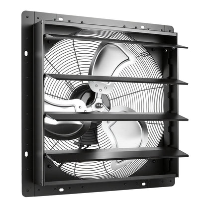 VEVOR 20 in Shutter Exhaust Fan Wall-Mount Automatic Louvers Variable Speed, Sturdy Steel Housing, Low Noise, AC Motor, 4499 CFM Ventilation and Cooling for Attic, Garage, Barn, Greenhouse, Workshop - BYCSPQSMZKAC17C3R001V1 - view 10