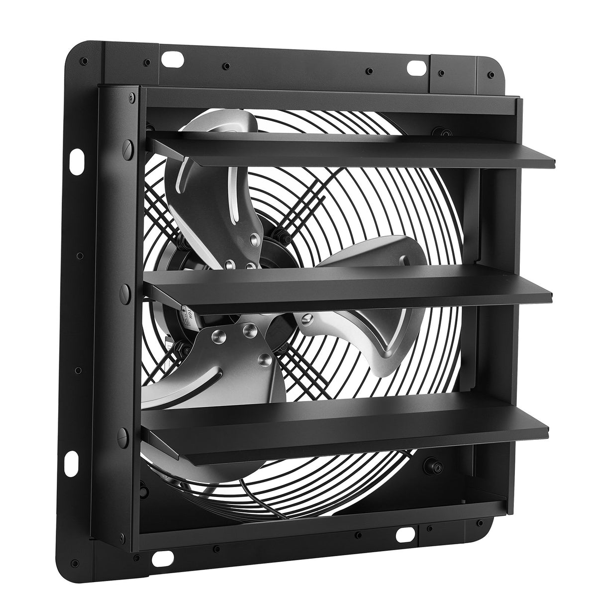 VEVOR 12 in Shutter Exhaust Fan Wall-Mount Automatic Louvers Variable Speed, Sturdy Steel Housing, Low Noise, AC Motor, 1347 CFM Ventilation and Cooling for Attic, Garage, Barn, Greenhouse, Workshop - BYCSPQSMZKACLKTG9001V1 - view 10