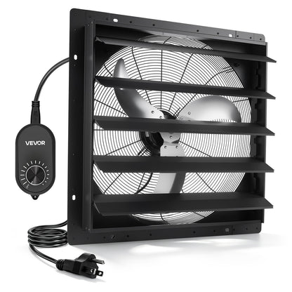 VEVOR 24 in Shutter Exhaust Fan Wall-Mount Automatic Louvers Variable Speed, Sturdy Steel Housing, Low Noise, AC Motor, 7030 CFM Ventilation and Cooling for Attic, Garage, Barn, Greenhouse, Workshop - BYCSPQSMZKACOMNYI001V1 - view 1