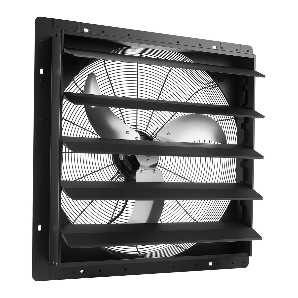 VEVOR 24 in Shutter Exhaust Fan Wall-Mount Automatic Louvers Variable Speed, Sturdy Steel Housing, Low Noise, AC Motor, 7030 CFM Ventilation and Cooling for Attic, Garage, Barn, Greenhouse, Workshop - BYCSPQSMZKACOMNYI001V1 - view 10