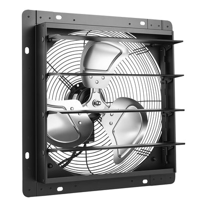 VEVOR 14 in Shutter Exhaust Fan Wall-Mount Automatic Louvers Variable Speed, Sturdy Steel Housing, Low Noise, AC Motor, 1802 CFM Ventilation and Cooling for Attic, Garage, Barn, Greenhouse, Workshop - BYCSPQSMZKACQHV4J001V1 - view 10
