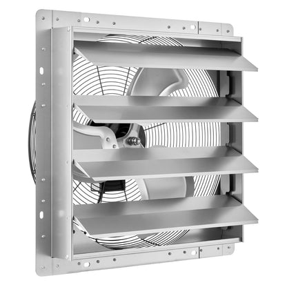 VEVOR 20 Inch Shutter Exhaust Fan Wall Mounted Automatic Louvers Silver, Sturdy Steel Housing, Low Noise, AC Motor, 4499 CFM Ventilation and Cooling for Attic, Garage, Barn, Greenhouse, Workshop - BYCSPQSMZKACS2DHI001V1 - view 10
