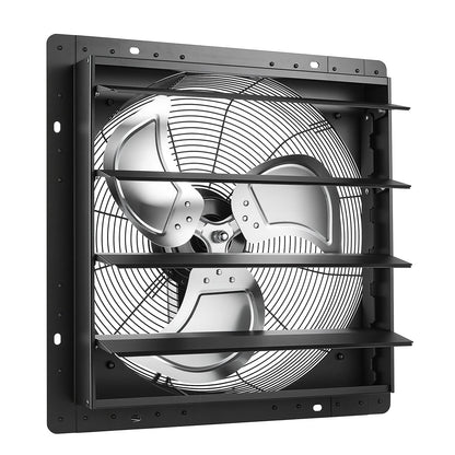 VEVOR 18 in Shutter Exhaust Fan Wall-Mount Automatic Louvers Variable Speed, Sturdy Steel Housing, Low Noise, AC Motor, 3051 CFM Ventilation and Cooling for Attic, Garage, Barn, Greenhouse, Workshop - BYCSPQSMZKACWEUWE001V1 - view 10