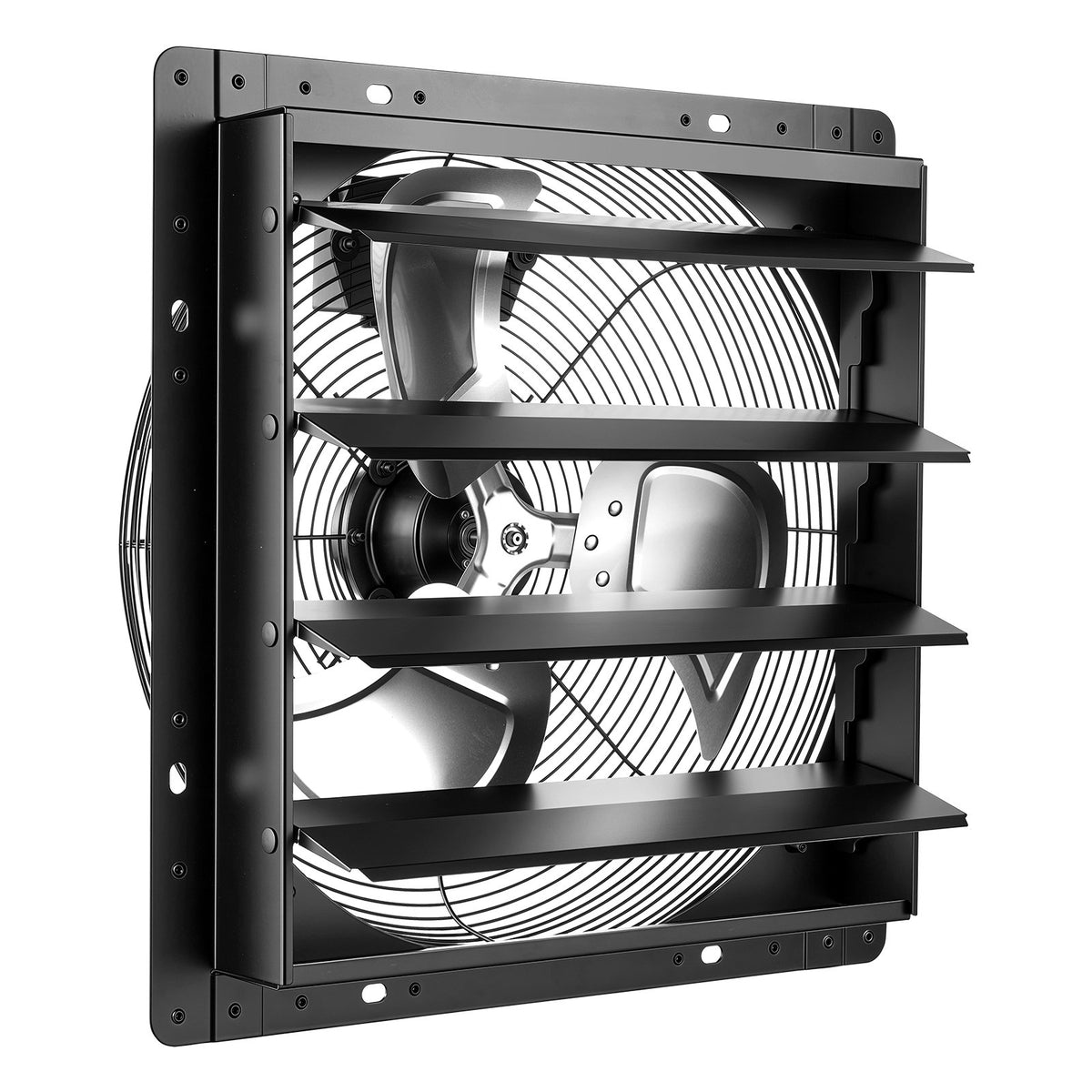 VEVOR 16 Inch Shutter Exhaust Fan Wall Mounted Automatic Louvers EC Motor, Steel Housing, Temperature & Humidity Controller, Ventilation & Cooling for Attic, Garage, Barn, Greenhouse, Workshop, Black - BYCSPQSMZKECFDH69001V1 - view 10