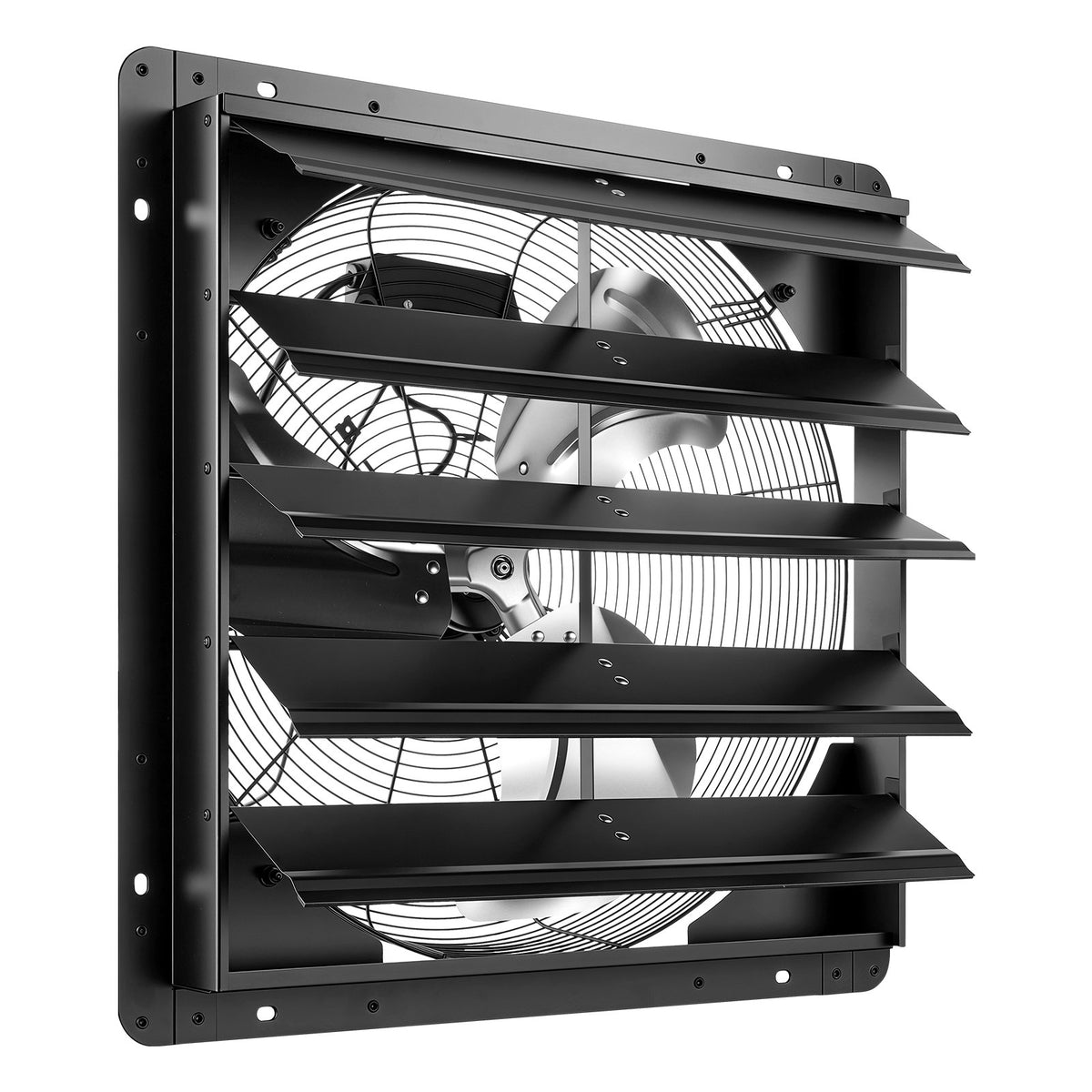 VEVOR 20 Inch Shutter Exhaust Fan Wall Mounted Automatic Louvers EC Motor, Steel Housing, Temperature & Humidity Controller, Ventilation & Cooling for Attic, Garage, Barn, Greenhouse, Workshop, Black - BYCSPQSMZKECLWENZ001V1 - view 10
