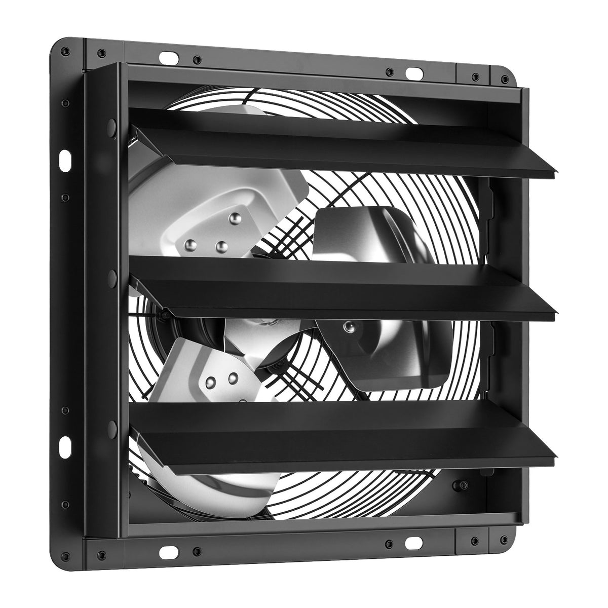 VEVOR 12 Inch Shutter Exhaust Fan Wall Mounted Automatic Louvers EC Motor, Steel Housing, Temperature & Humidity Controller, Ventilation & Cooling for Attic, Garage, Barn, Greenhouse, Workshop, Black - BYCSPQSMZKECOJ23P001V1 - view 10