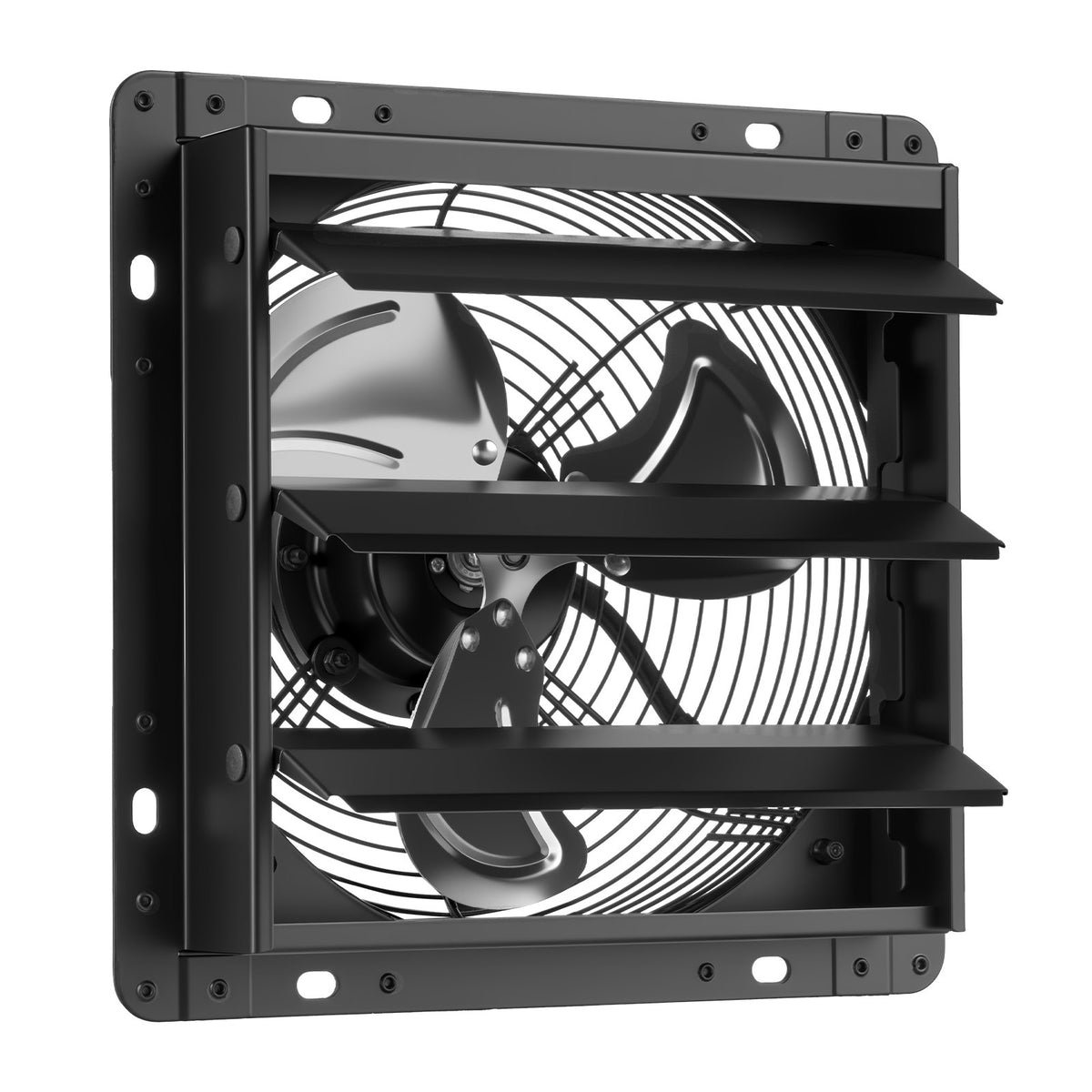 VEVOR 10 Inch Shutter Exhaust Fan Wall Mounted Automatic Louvers EC Motor, Steel Housing, Temperature & Humidity Controller, Ventilation & Cooling for Attic, Garage, Barn, Greenhouse, Workshop, Black - BYCSPQSMZKECY7IQ0001V1 - view 10