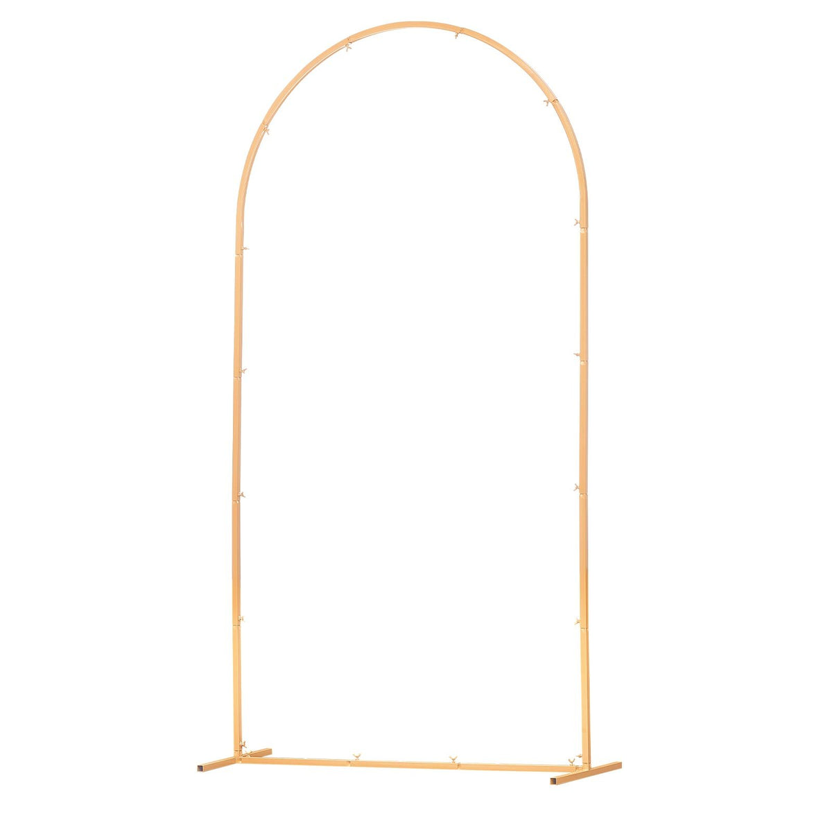 VEVOR Arch Backdrop Stand, 7.2 x 4 ft, Stable Structure, Easy Assembly, 1 Piece Gold Metal Arch Backdrop Stand for Wedding, Birthday Party, Graduation, Holiday Celebration, and Ceremony Decoration - BYDGMJDJT72FCTPRA001V0 - view 10