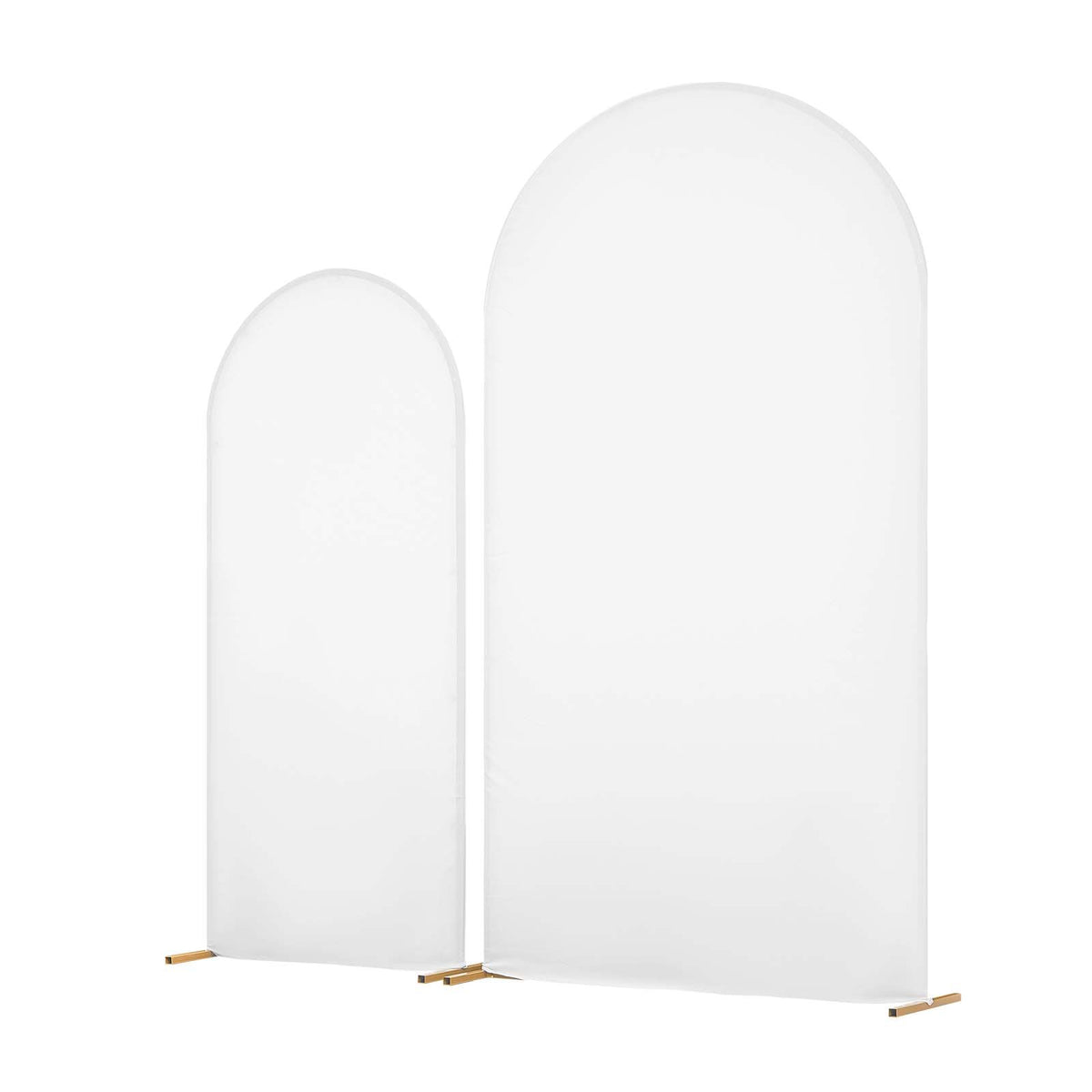 VEVOR Arch Backdrop Stand, Set of 2, 7.2 ft and 6 ft, Stable Structure, Easy Assembly, Gold Metal Arch Backdrop Stand with Cover for Wedding, Birthday Party, Celebration, and Ceremony Decoration - BYDGMJLJTDBZ1SEAH001V0 - view 10